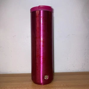 Neu mit Etikett Starbucks Herbst 2023 lebendig magenta pink Azalee gesprenkelt SS Flasche Becher - Bild 1 von 4