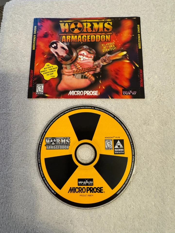 Worms Armageddon (PC 1999 Win 95/98) - CD ONLY WITH JEWEL CASE INSERT!!! - Image 1 of 1