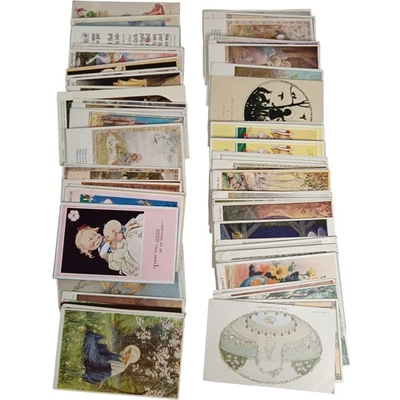 Large Mixed Lot Vintage Children's Postcards Collectable Memorabilia - Preloved - Image 1 of 4