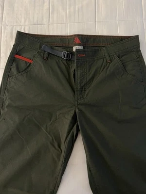 LL Bean Men’s Hiking And Camping Pants—Olive green with Orange Details 36x32  - Image 1 of 4