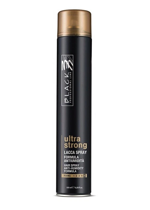 BLACK PROFESSIONAL LACCA ULTRA STRONG  EFFETTO ANTI-UMIDITà  500 ML - Immagine 1 di 1