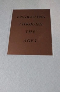 1940 Engraving Through The Ages Printing History Bridgeport CT. Engravers Supply - Foto 1 di 10