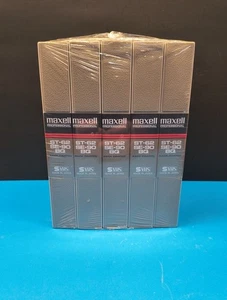 Casetes de video Maxell SVHS ST-126BQ / SE-180BQ (paquete de 5 cintas) NUEVO - Imagen 1 de 3