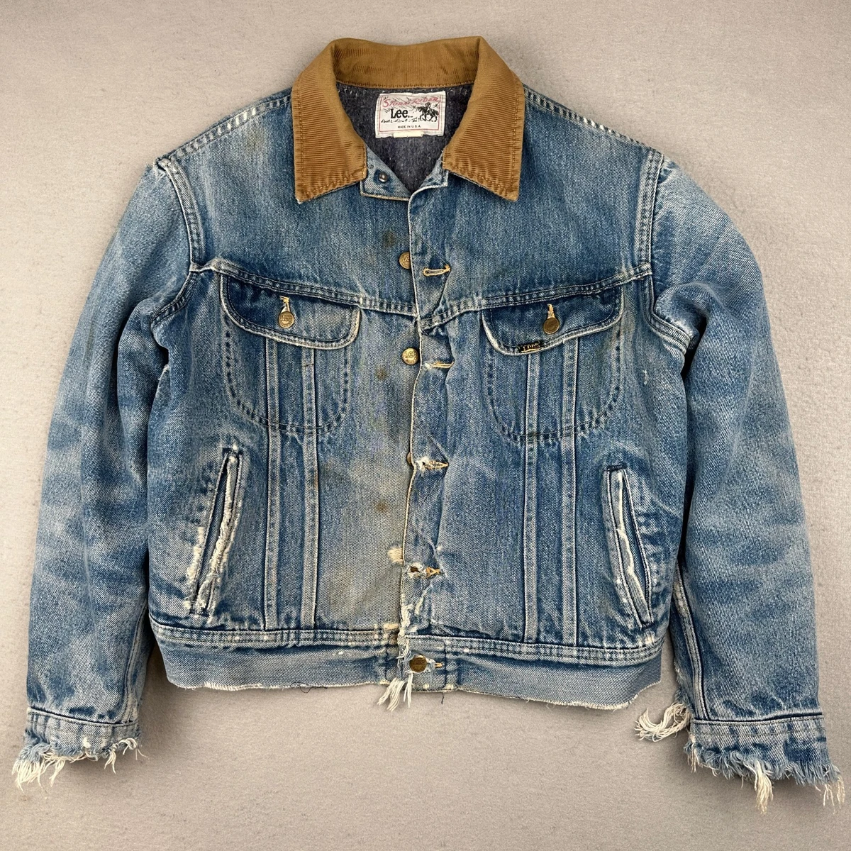 lee storm rider jean jacket products for sale | eBay