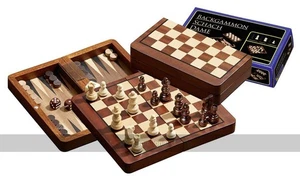 Philos Chess, Backgammon and Draughts Travel Set (16cm) (UK) - Picture 1 of 1