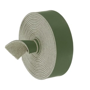 Cinturino in ecopelle, larghezza 1" x 98" lungo cintura in pelle bordo a strisce (verde scuro) - Foto 1 di 7