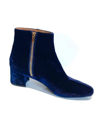 & Other Stories Botines de Terciopelo Azul Tacón Bloque Botas para Mujer EU41 - ¡USADOS EN EXCELENTE ESTADO! Foto 1 de 4