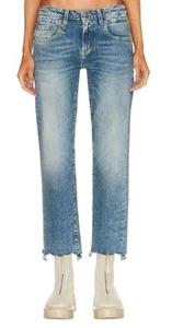 R13 Boy Straight Women Jeans 26 Jasper Stretch Ankle Length Washed RRP€595 - Picture 1 of 12