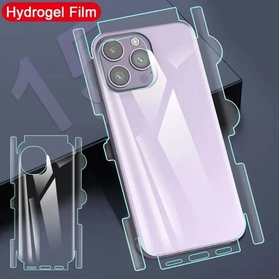 ALFA ACCESSORIES Protector completo trasero suave para película de hidrogel Apple iPhone 16 Pro 16 Pro Max-Reino Unido