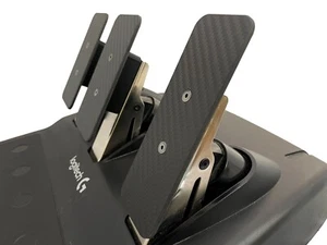 Carbon Fibre Pedal Faces for Logitech G923 G29 G920 G27 G25 - Picture 1 of 15