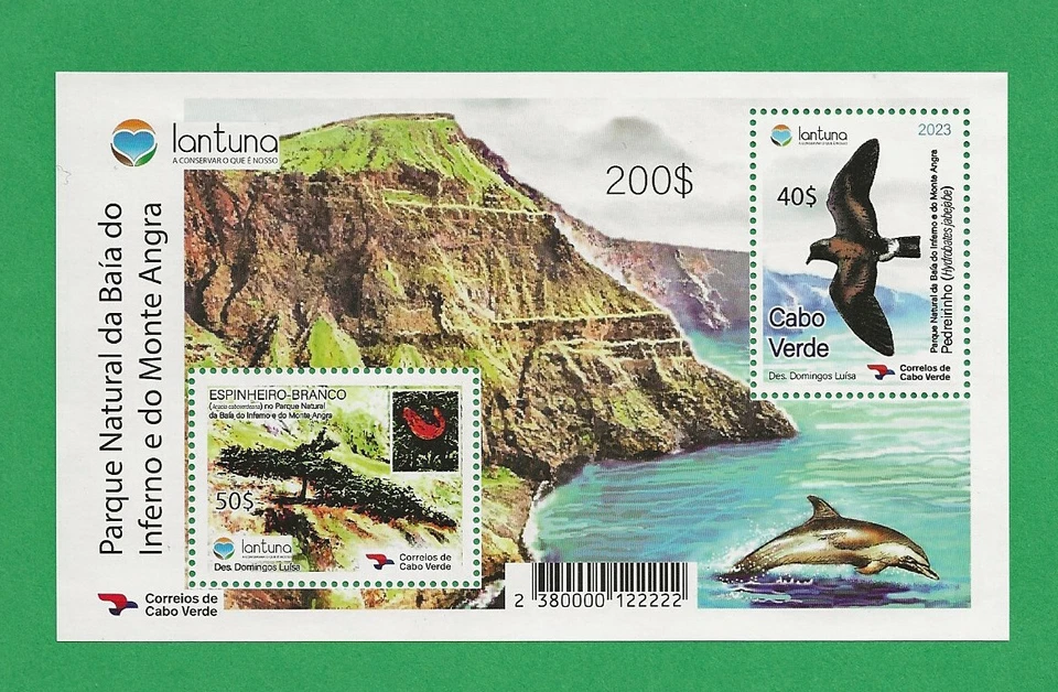 Cape Verde 2023 MNH National Park Souvenir Sheet with Cape Verde Storm Petrel - Image 1 of 1
