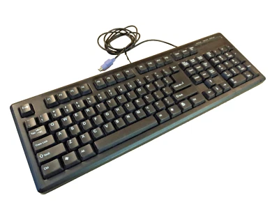 DCT Factory OG Deluxe Desktop Computer Keyboard PS2 Black PS/2 KBJ-006B - Image 1 of 4