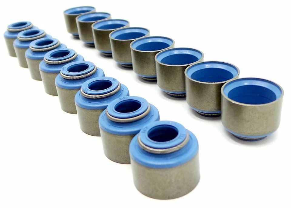 PERFORMANCE FLUOROVITON VALVE STEM SEALS 11/32 STEM .531" GUIDE SET OF 16 - image 1 of 1