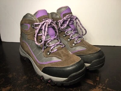 Bota de Senderismo Hi-Tec Skamania Impermeable 9022 Para Mujer Talla 7.5 M Gris Viola Púrpura Foto 1 de 4