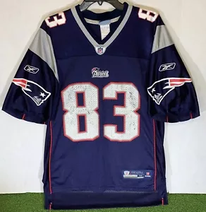 Camiseta deportiva azul de colección de los New England Patriots de los New England Wes Welker #83 para hombre M - Imagen 1 de 24