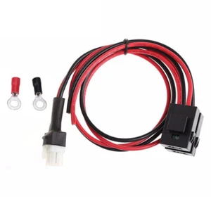 ABS 1M 30A Fuse 4 PIN 12AWG Power Supply Cable For Yaesu FT-857D FT897D IC-78 - Zdjęcie 1 z 10