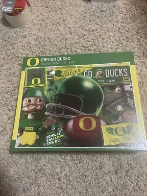 Oregon Ducks Retro Bobblehead 500 Piece Puzzle NCAA College - Image 1 of 4
