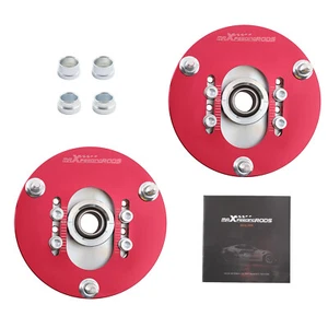 Front Camber Plate Upper Mount 2pcs For BMW E46 1998-05 316 320 323 325 328 M3 - Picture 1 of 12