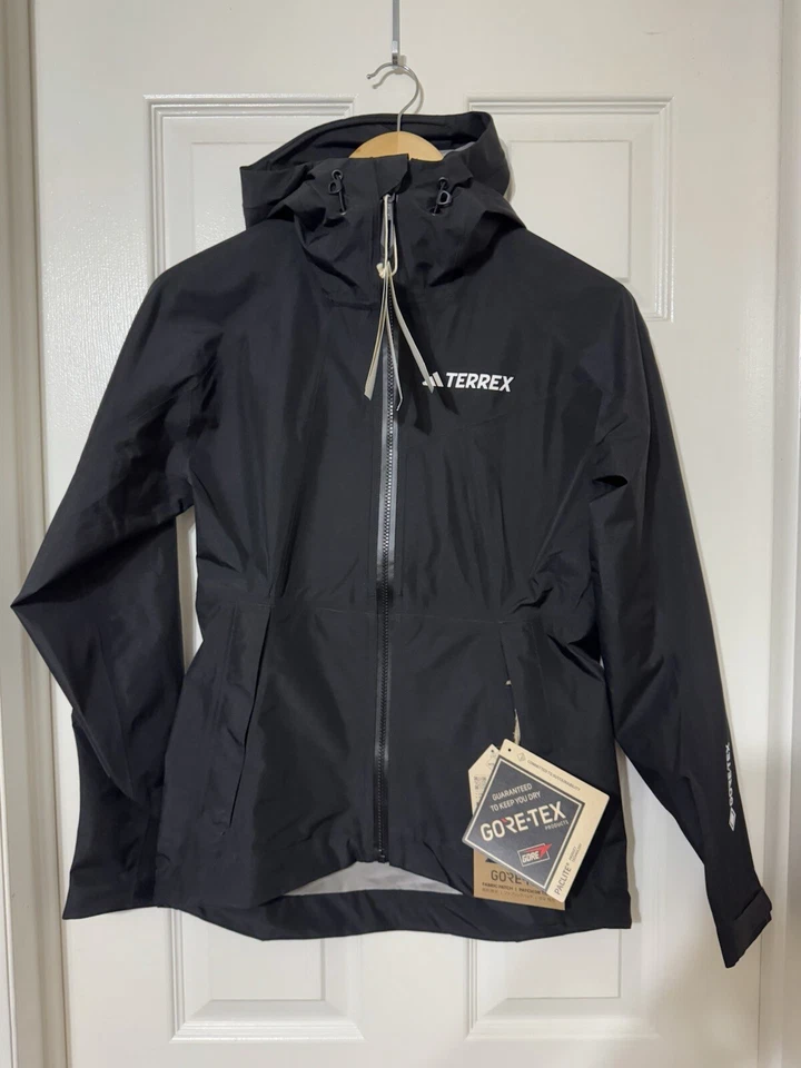 Adidas Terrex XPR Gore-Tex Paclite Hiking Jacket Black HN2904 Womens Size Medium