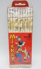 Disney Mickey Mouse Desk Organizer With 10 Castell Mm Pencils MIP & Book Mark