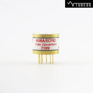 One Gold plated 6U8A ECF82 to 7199 Vacuum tube convert socket - Picture 1 of 11