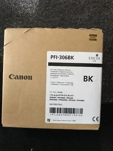 Canon PFI-306BK Black Ink Tank for iPF 8300 8400 9400 series PFI-306 OEM new - Picture 1 of 2