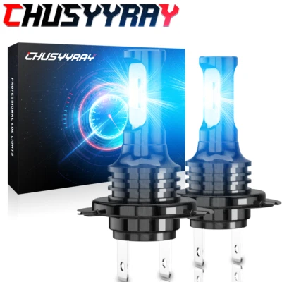 For Yamaha YZF-R6 YZF-R1 ice Blue 8000K H7 LED Motorcycle Headlight Bulb Kit YHL - Image 1 of 4