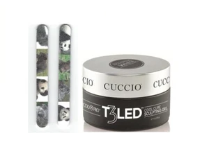 Cuccio T3 LED/UV Controlled leveling 1 oz White + One Free Nail File w/ Bears - Picture 1 of 1