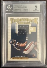 2002 Donruss Elite Brian Urlacher Throwback Threads Card TT-19 #01/75 POP 1