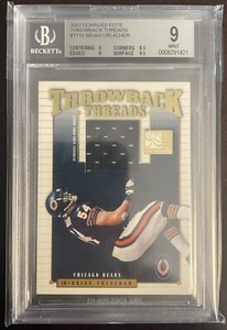 2002 Donruss Elite Brian Urlacher Throwback Threads Card TT-19 #01/75 POP 1