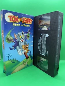 Tom and Jerry Hijinks and Shrieks Halloween VHS 2003 Warner Brothers Cartoon - Picture 1 of 2