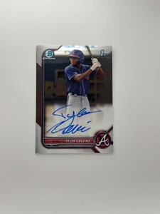 Tyler Collins 2022 Bowman Chrome #CPA-TCS Atlanta Braves Auto 1st Prospect - Picture 1 of 2
