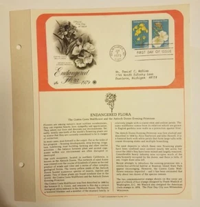 US Postage Stamp 1979-06-07 Endangered Flora Milwaukee, WI Postmark First Day C - Picture 1 of 1