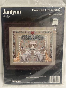 Vintage Janlynn Noah's Sampler Ark Counted Cross Stitch Kit #89-31 - Bild 1 von 3