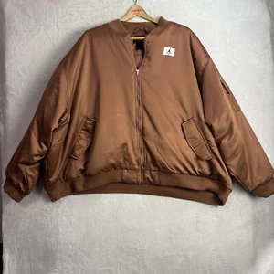 Nike Air Jordan Flight Full Zip Oversized Bomber Jacket Unisex Size 3XL Graphic - Picture 1 of 11
