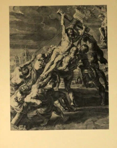 La Bible de Pierre-Paul Rubens ELEVATION EN CROIX (premiére) engraving H Witdouc - Bild 1 von 5