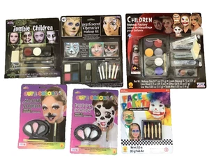 MEGA Lote 6 Halloween Maquillaje Lujo Niño Disfraz Brillo Falsa Cicatriz de Sangre Cara - Imagen 1 de 14
