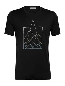 Icebreaker Tech Lite SS Crew 7 Pinnacles Top (M) Nero 415160273858 - Foto 1 di 1