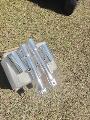 HARLEY 2007-2017 SOFTAIL HERITAGE FRONT FORKS & COWBELLS  POLISHED NO Exchange - Image 1 of 4