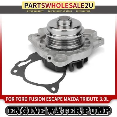 Water Pump w/ Pulley & Gasket for Ford Escape Fusion Mazda Tribute Mercury Milan - Image 1 of 4