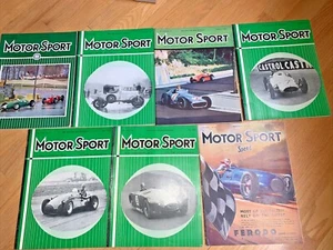 7 MOTOR SPORT Magazine 1951 / 1955 / 1956 / 1962 Ships from USA - Picture 1 of 9