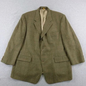 Abrigo Deportivo Brooks Brothers Para Hombre 48R Verde Cuadros Lana Unión Hecho en EE. UU. Tweed - Imagen 1 de 17