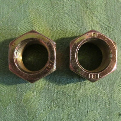 Din 934 M 22x1,5 gelb verzinkt Feingewindemuttern Klasse 8 NEU 2 Stück - Bild 1 von 2