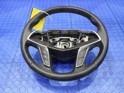 2018-2019 Cadillac XT5 Steering Wheel Black Leather Heated OEM 84599955 - Image 1 of 4