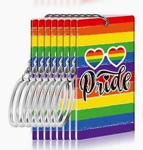 Llaveros Orgullo Arco Iris LGBTQ+ Llavero Acrílico Orgullo Lesbiana Gay "Corazón de Orgullo" - Imagen 1 de 3