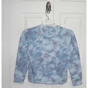Freely Girls Pullover Long Sleeve Crew Neck Sweatshirt in Blue Parfait Medium - Picture 1 of 4