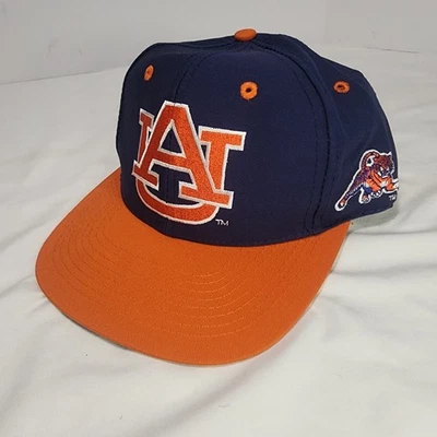 Vtg AUBURN TIGERS "The Game" Dual-Logo Embroidered FITTED Hat Size 7 - EUC - Image 1 of 4