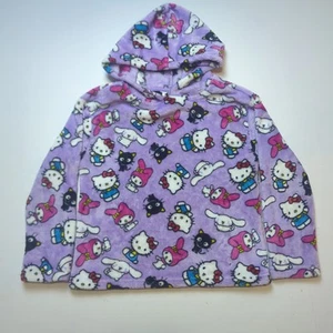 Hello Kitty & Friends Girls Pullovver Hoodie Size Med 10-12  Fleece Sweater Pink - Picture 1 of 12