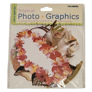 Colorbok Tropical Photo Graphics Die Cut Accents Scrapbooking Papercrafting Lei - Imagen 1 de 4
