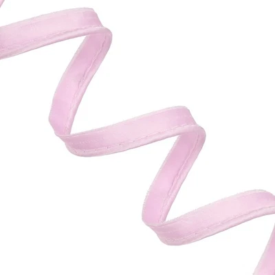 Cinta de sesgo de tubería 1/2 pulgada 5,5 yardas con núcleo de algodón, rosa Foto 1 de 4